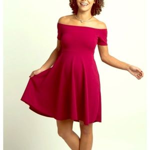 NWT Pinkblush Maternity off the shoulder dress